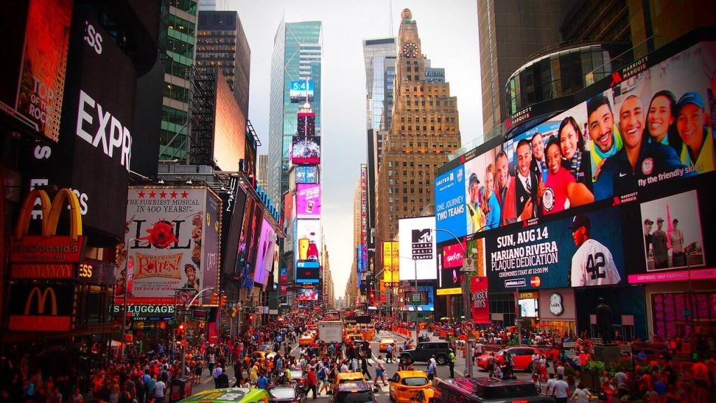 What are 5 facts about the Times Square