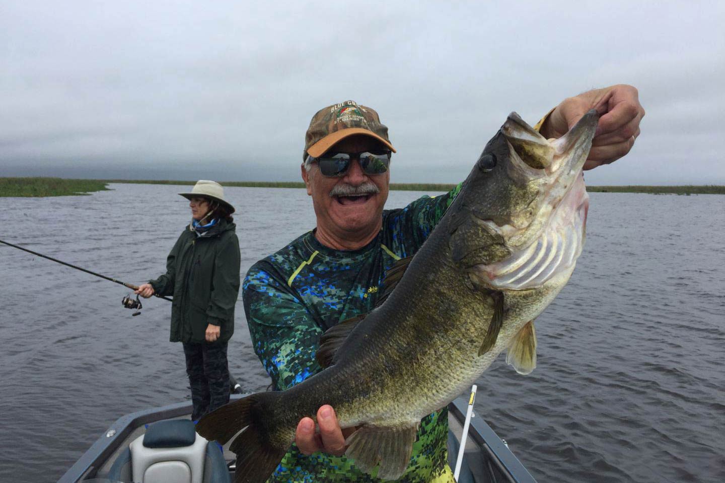Bass Fishing in Lake Okeechobee, Florida