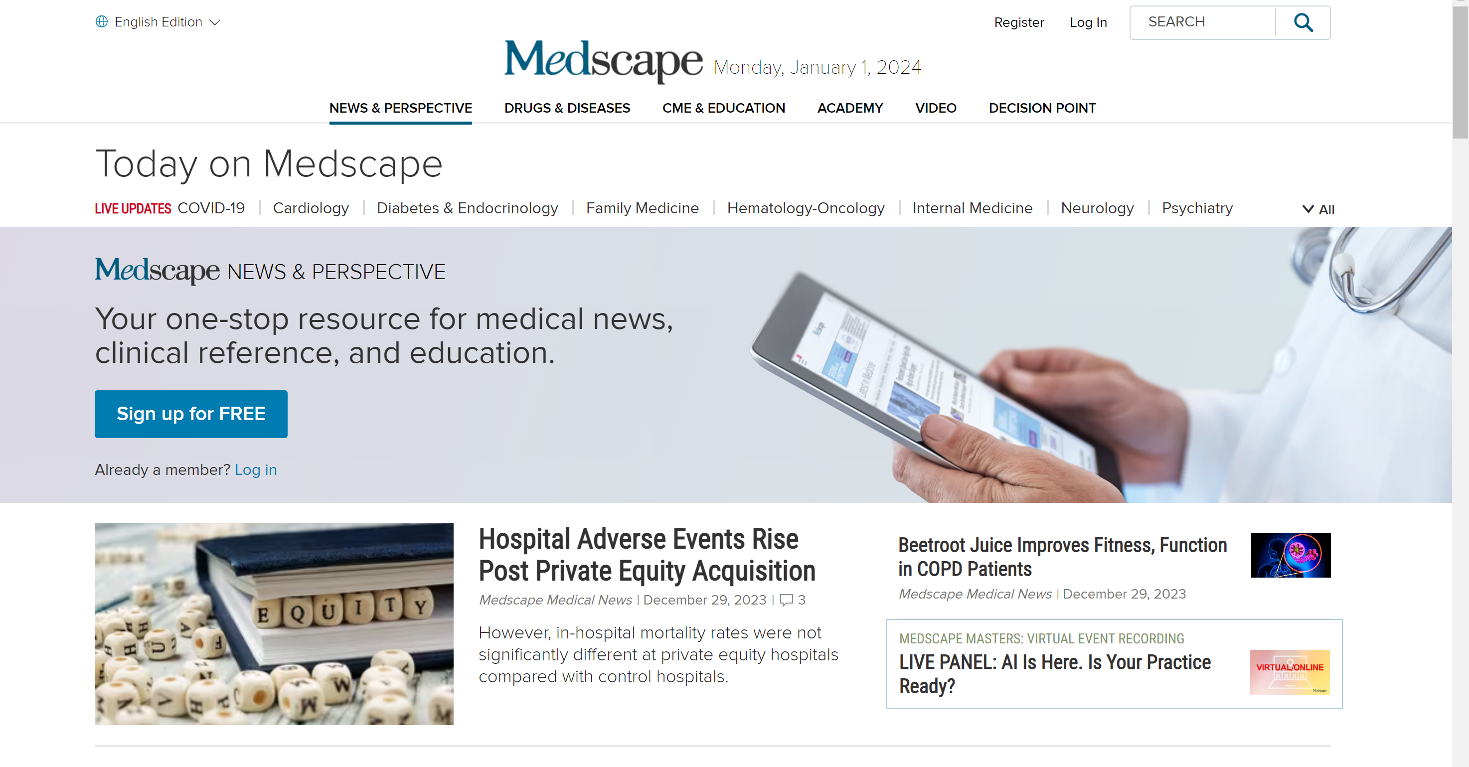 Top 10 best Medical News and Information websites in the world